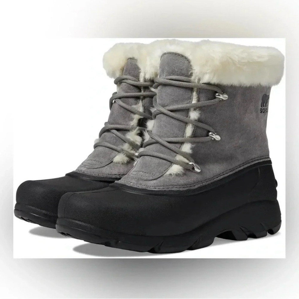 Sorel Snow Angel Black and Gray Winter Boots